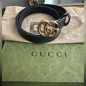 Women’s Gucci gg marmont thin belt size 80